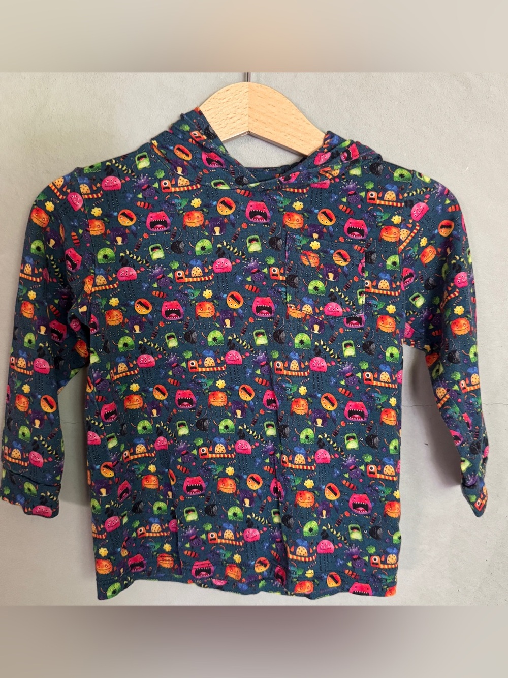 Muse Threads bamboo XXS 12-24 months Monster lightweight hoodie